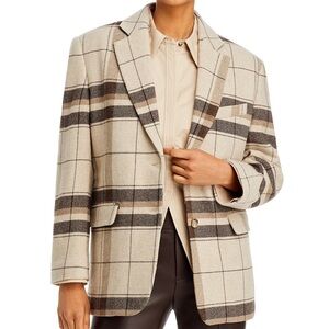 NWOT ANINE BING Plaid Quinn Blazer